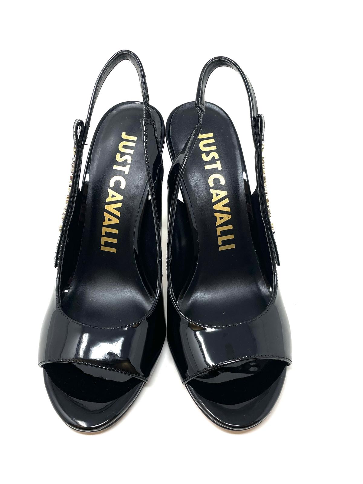 SANDALI CON TACCO JUST CAVALLI DONNA NERO - 78RA3S26 899