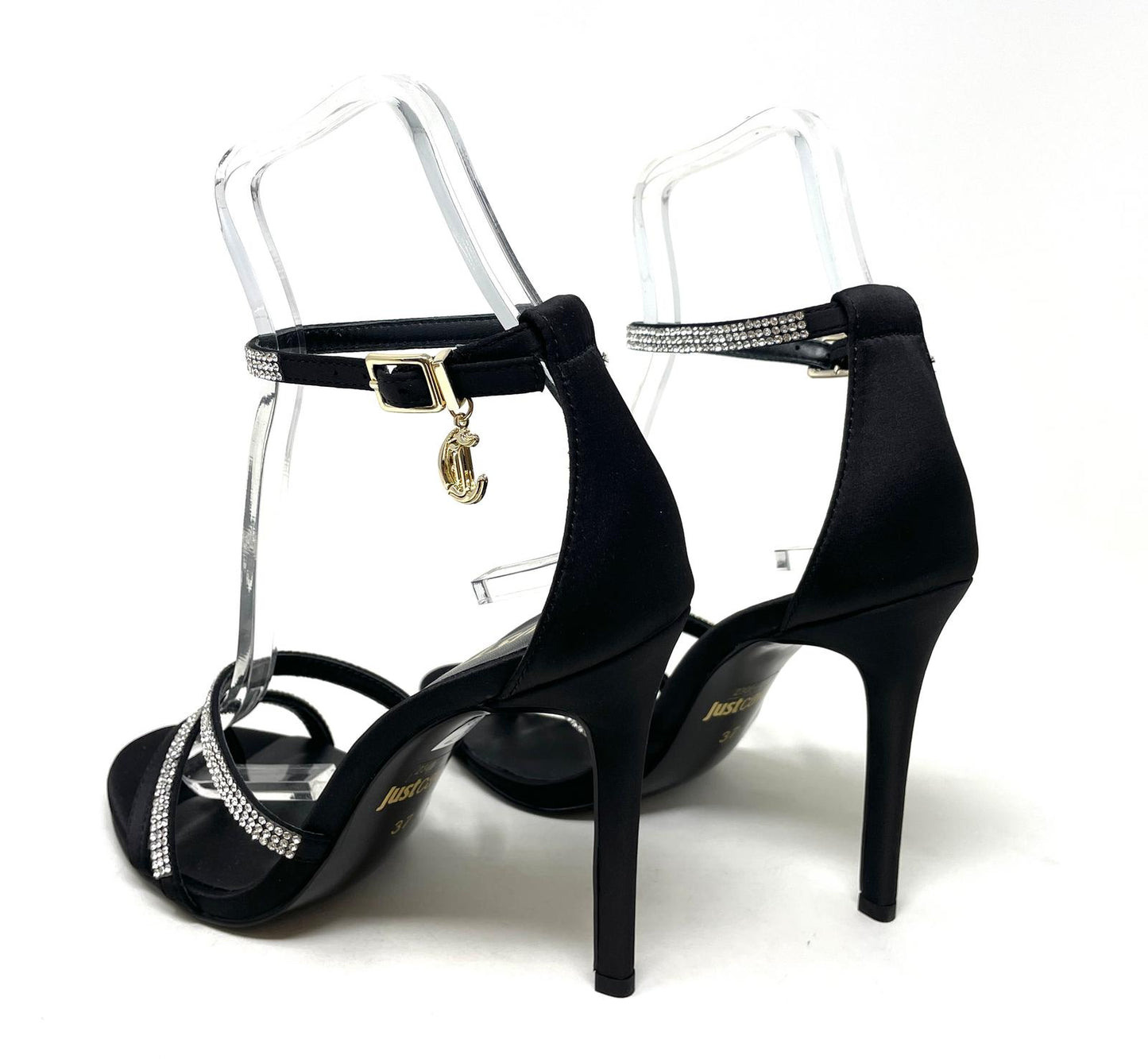 SANDALI CON TACCO JUST CAVALLI DONNA NERO - 78RA3S28 899