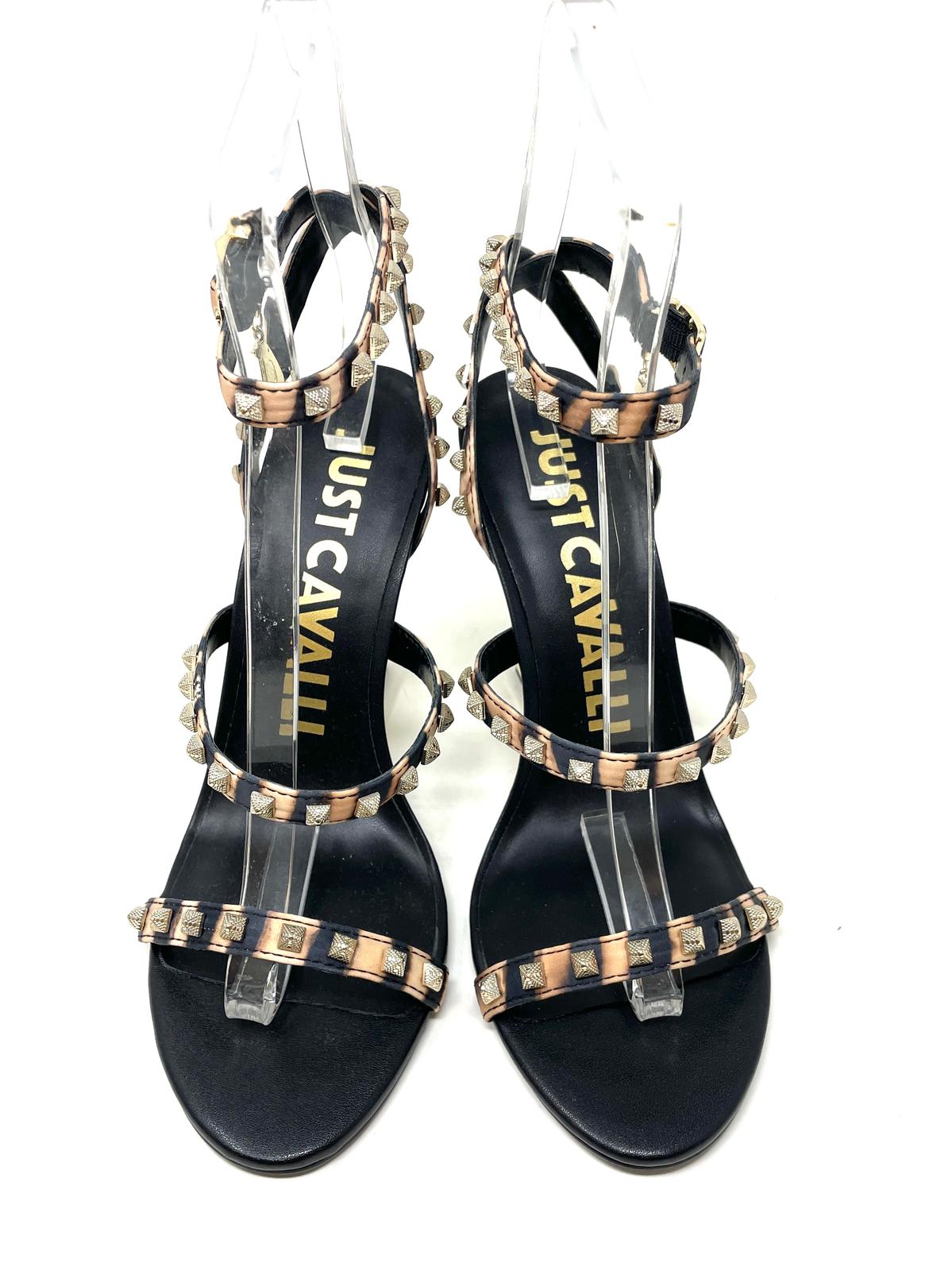 SANDALI CON TACCO JUST CAVALLI DONNA ANIMALIER - 78RA3S62 R41