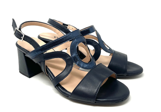 SANDALI CON TACCO VOLPATO DONNA BLU - 8529 BLU