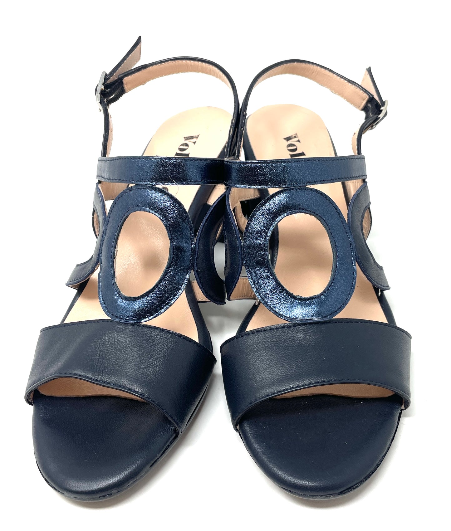 SANDALI CON TACCO VOLPATO DONNA BLU - 8529 BLU