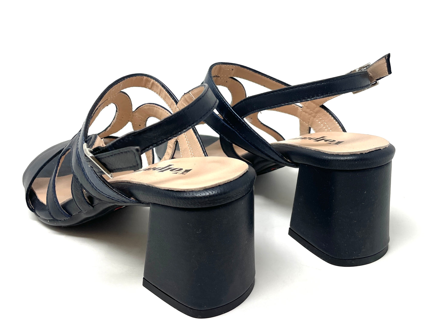 SANDALI CON TACCO VOLPATO DONNA BLU - 8529 BLU