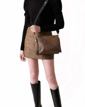 BORSA BORBONESE ACCESSORI NATURALE - 923638 311
