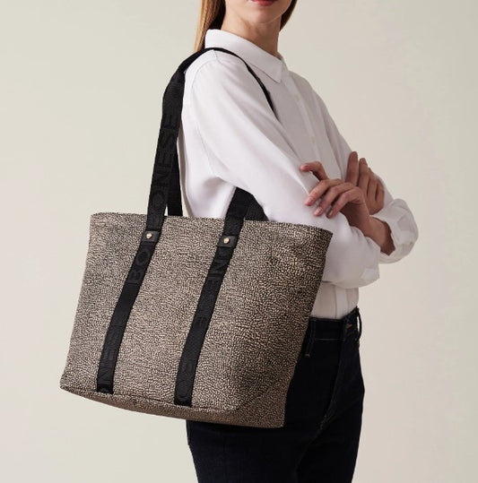 BORSA BORBONESE ACCESSORI NATURALE - 934133 X11