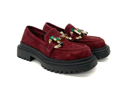 MOCASSINO MANUFACTURE D'ESSAI DONNA BORDEAUX - AA21 BORD