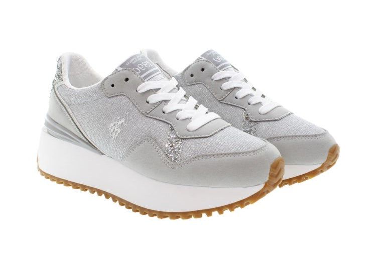 SNEAKERS U.S. POLO ASSN. DONNA ARGENTO - BAYLE003 SILV