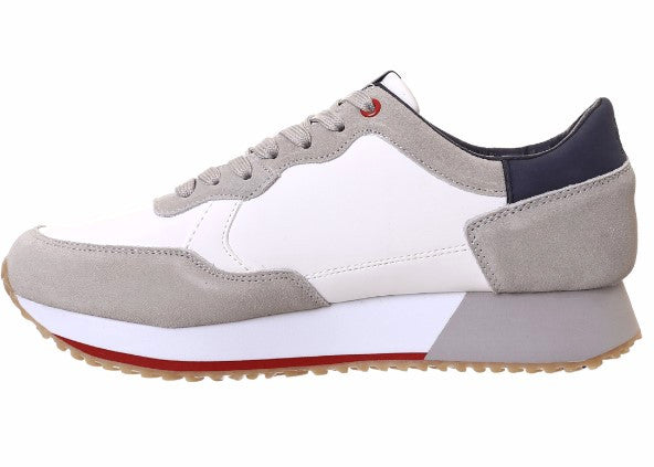 SNEAKERS U.S. POLO ASSN. UOMO BIANCO - CLEEF006 BI/GRI