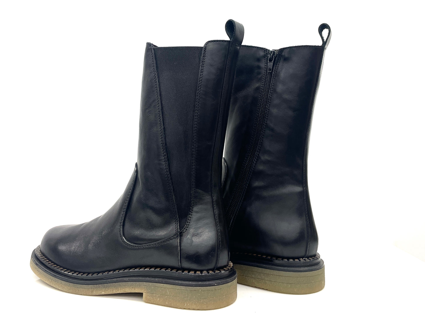 TRONCHETTI BASSI VOLPATO DONNA NERO - DAJANE04 NE