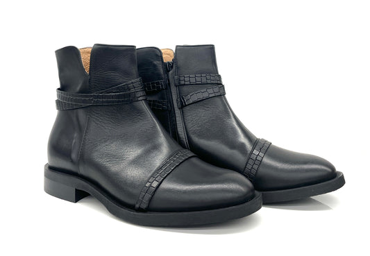 TRONCHETTI BASSI VOLPATO DONNA NERO - DAME21 NERO
