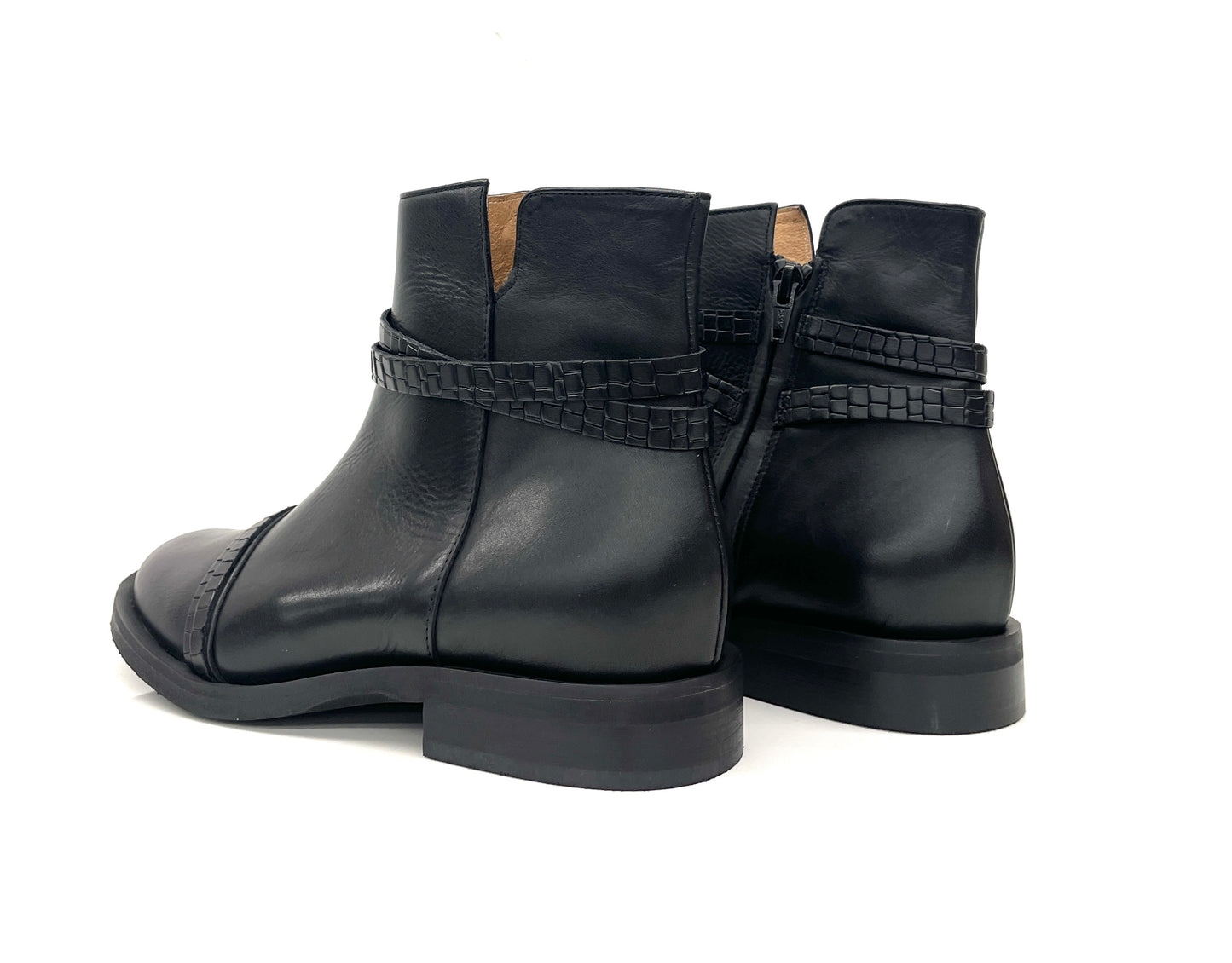 TRONCHETTI BASSI VOLPATO DONNA NERO - DAME21 NERO
