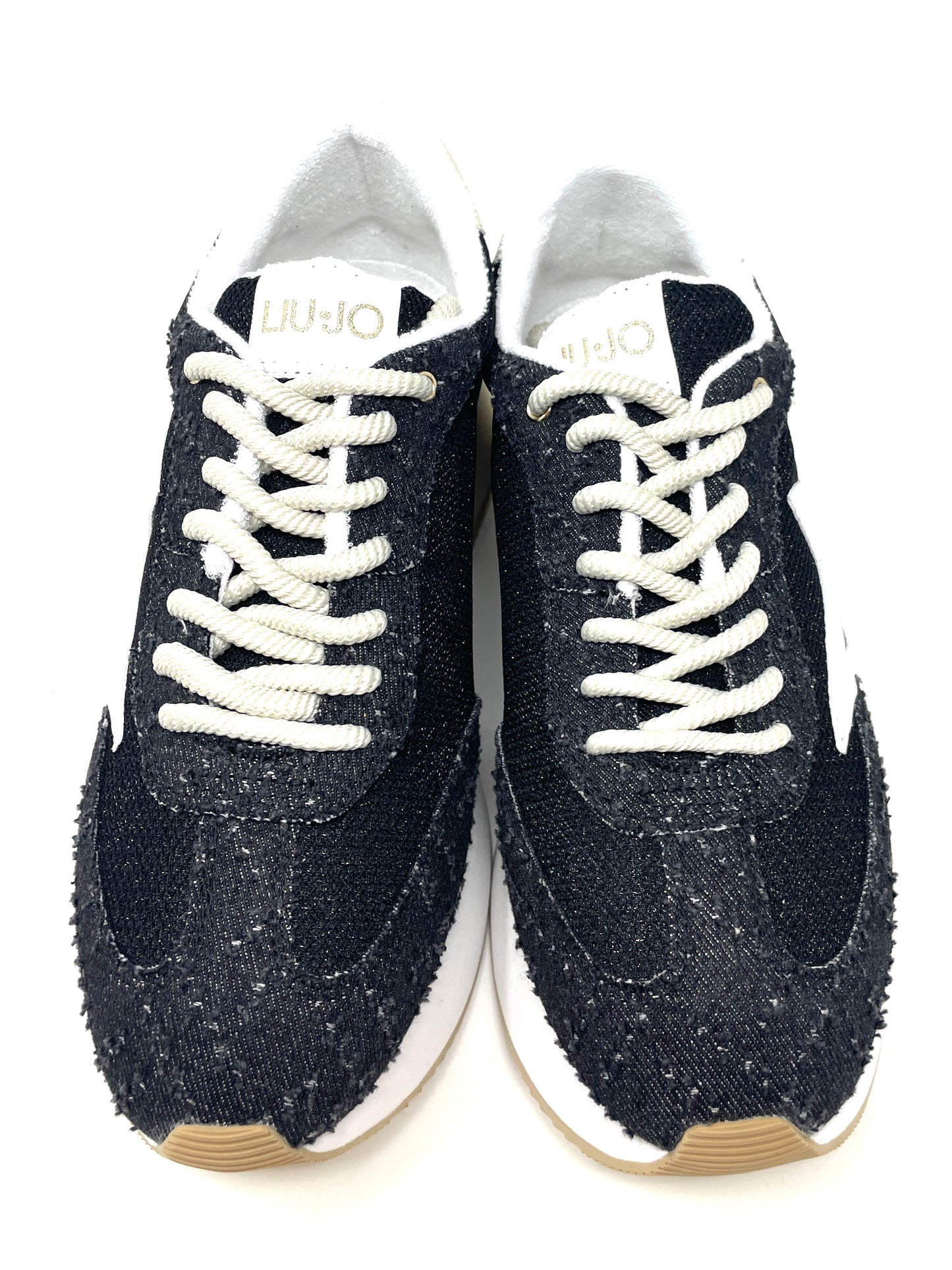 SNEAKERS LIU.JO DONNA BIANCO/NERO/ORO - DREAMY03 NE
