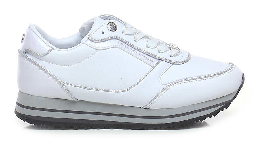 SNEAKERS TOMMY HILFIGER DONNA ARGENTO - FW05234 ARG
