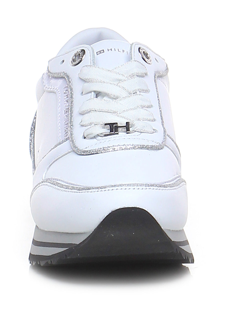 SNEAKERS TOMMY HILFIGER DONNA ARGENTO - FW05234 ARG