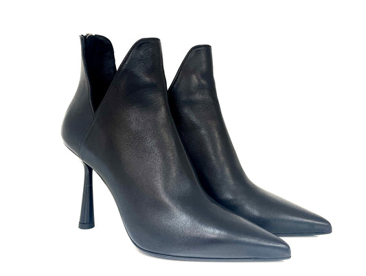 TRONCHETTI CON TACCO CHANTAL DONNA NERO - H2143 NERO