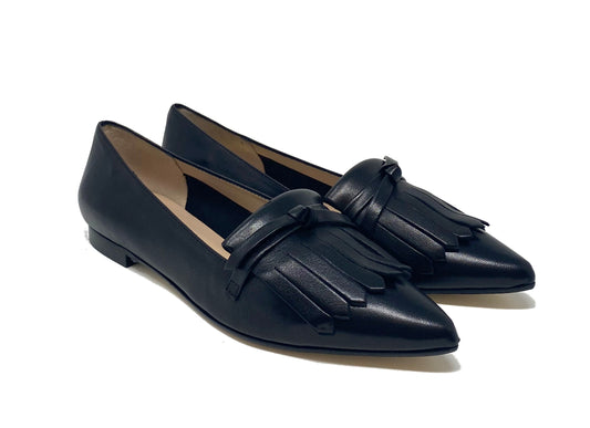 MOCASSINO VOLPATO DONNA NERO - H218 NERO