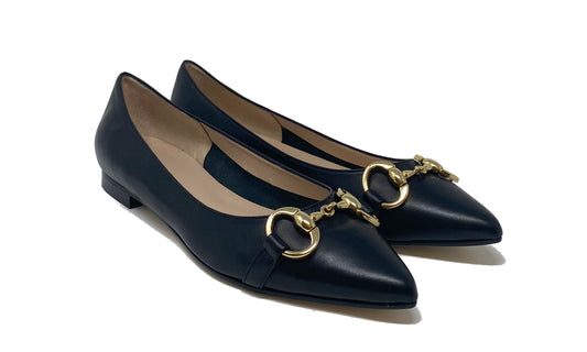 BALLERINE VOLPATO DONNA NERO - H244SC NERO