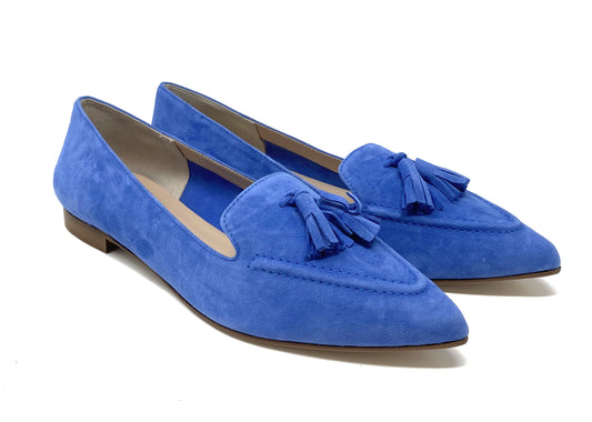 MOCASSINO VOLPATO DONNA AZZURRO - H245 ONDA