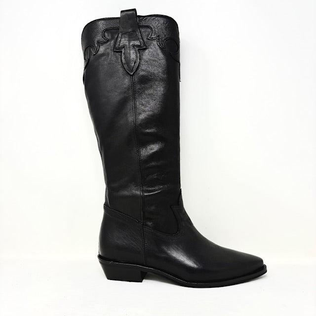 STIVALE VOLPATO DONNA NERO - IDEA11LAV NERO