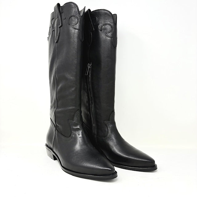 STIVALE VOLPATO DONNA NERO - IDEA11LAV NERO