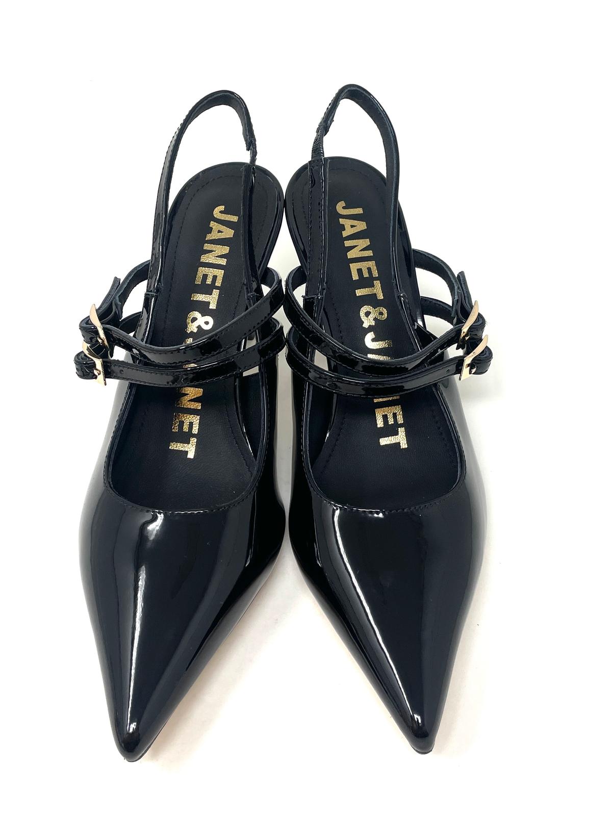 SCARPE CON TACCO JANET & JANET DONNA NERO - J101 BLACK