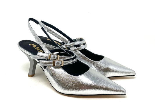 SCARPE CON TACCO JANET & JANET DONNA ARGENTO - J101 SILVER
