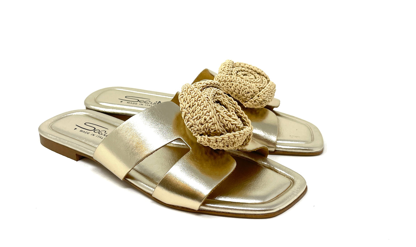SANDALI BASSI SEGUIMI DONNA ORO - KARL112 ORO