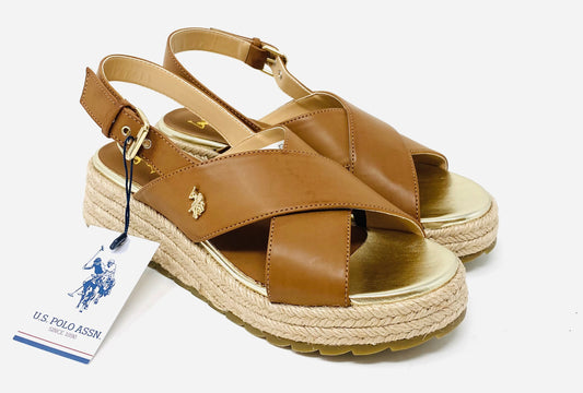 SANDALI U.S. POLO ASSN. DONNA CUOIO - KATE002 CU