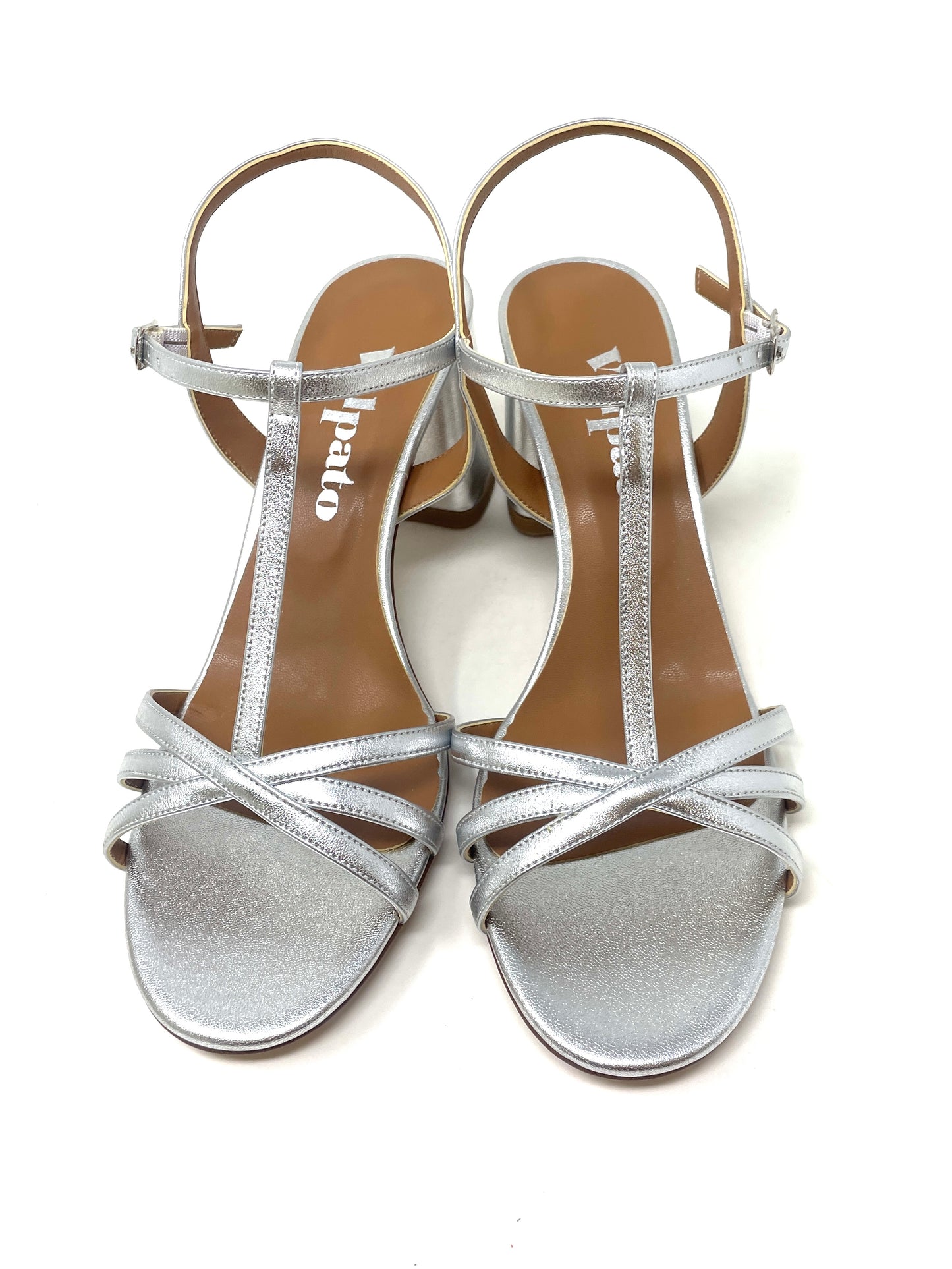 SANDALI CON TACCO VOLPATO DONNA ARGENTO - L308MET ARG