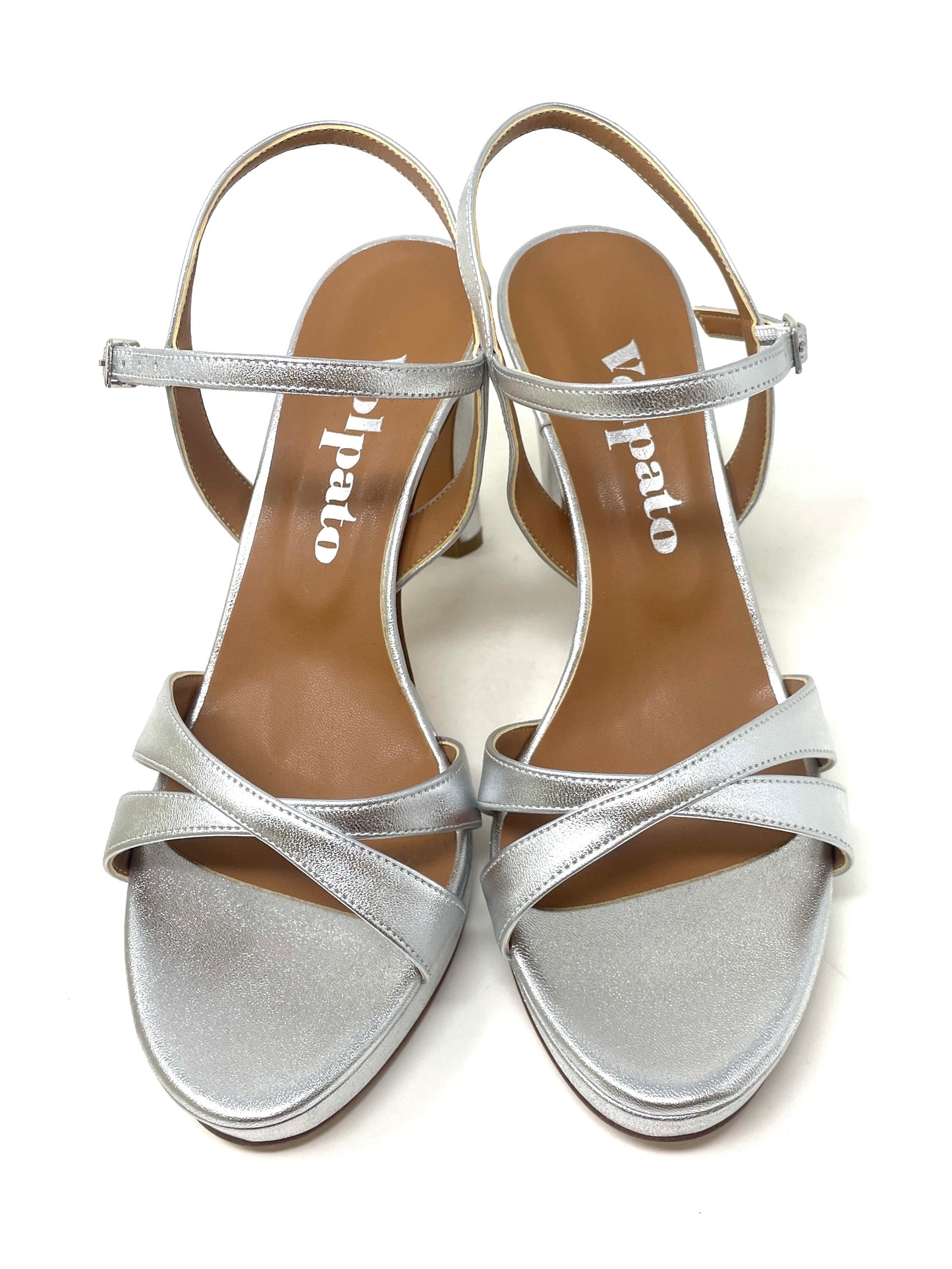 SANDALI CON TACCO VOLPATO DONNA ARGENTO - L311MET ARG