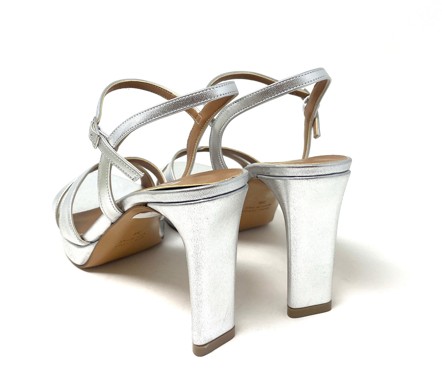 SANDALI CON TACCO VOLPATO DONNA ARGENTO - L311MET ARG