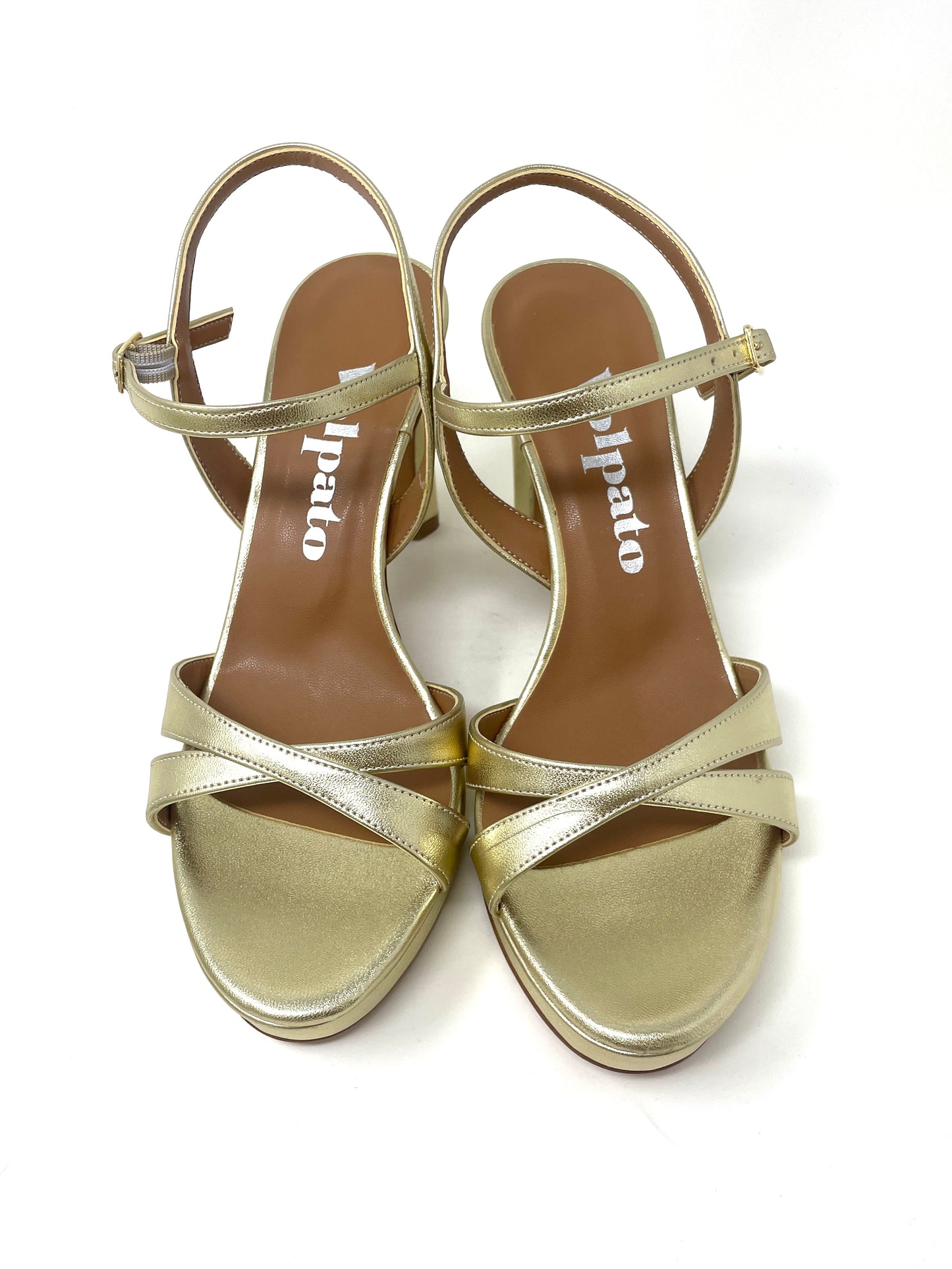 SANDALI CON TACCO VOLPATO DONNA PLATINO - L311MET PLAT