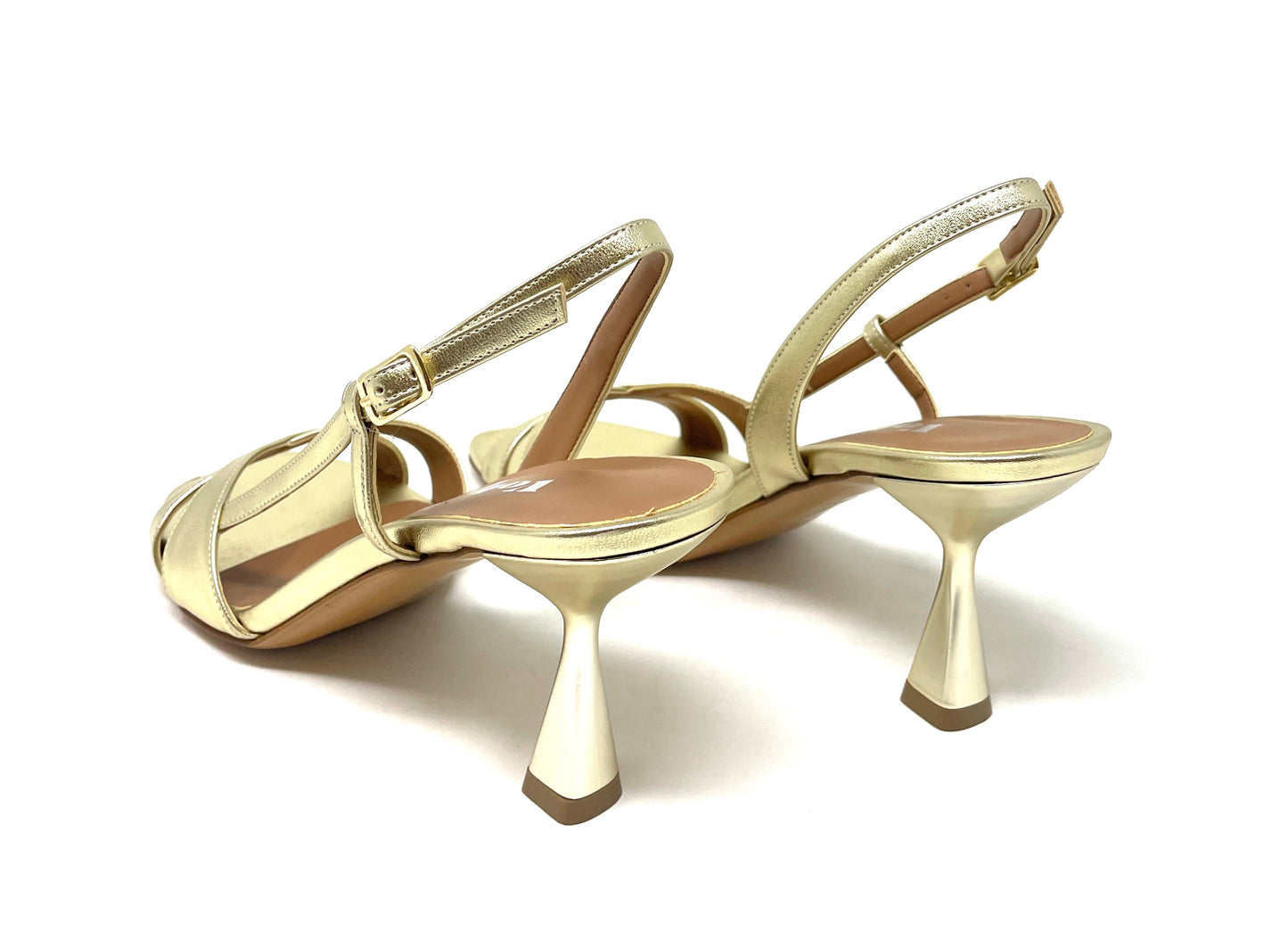 SANDALI CON TACCO VOLPATO DONNA PLATINO - L313MET PLAT