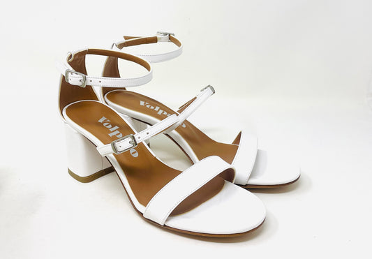 SANDALI CON TACCO VOLPATO DONNA BIANCO - L337VER BIAN