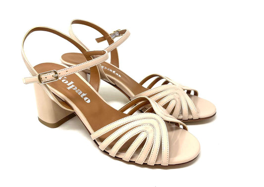 SANDALI CON TACCO VOLPATO DONNA NUDE - L338VER NUDE