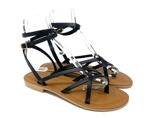 SANDALI BASSI SEGUIMI DONNA NERO - LIDO782 NERO