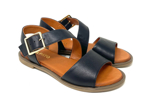 SANDALI BASSI VOLPATO DONNA NERO - LIZ400 NERO