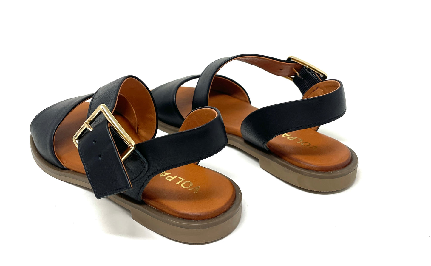 SANDALI BASSI VOLPATO DONNA NERO - LIZ400 NERO