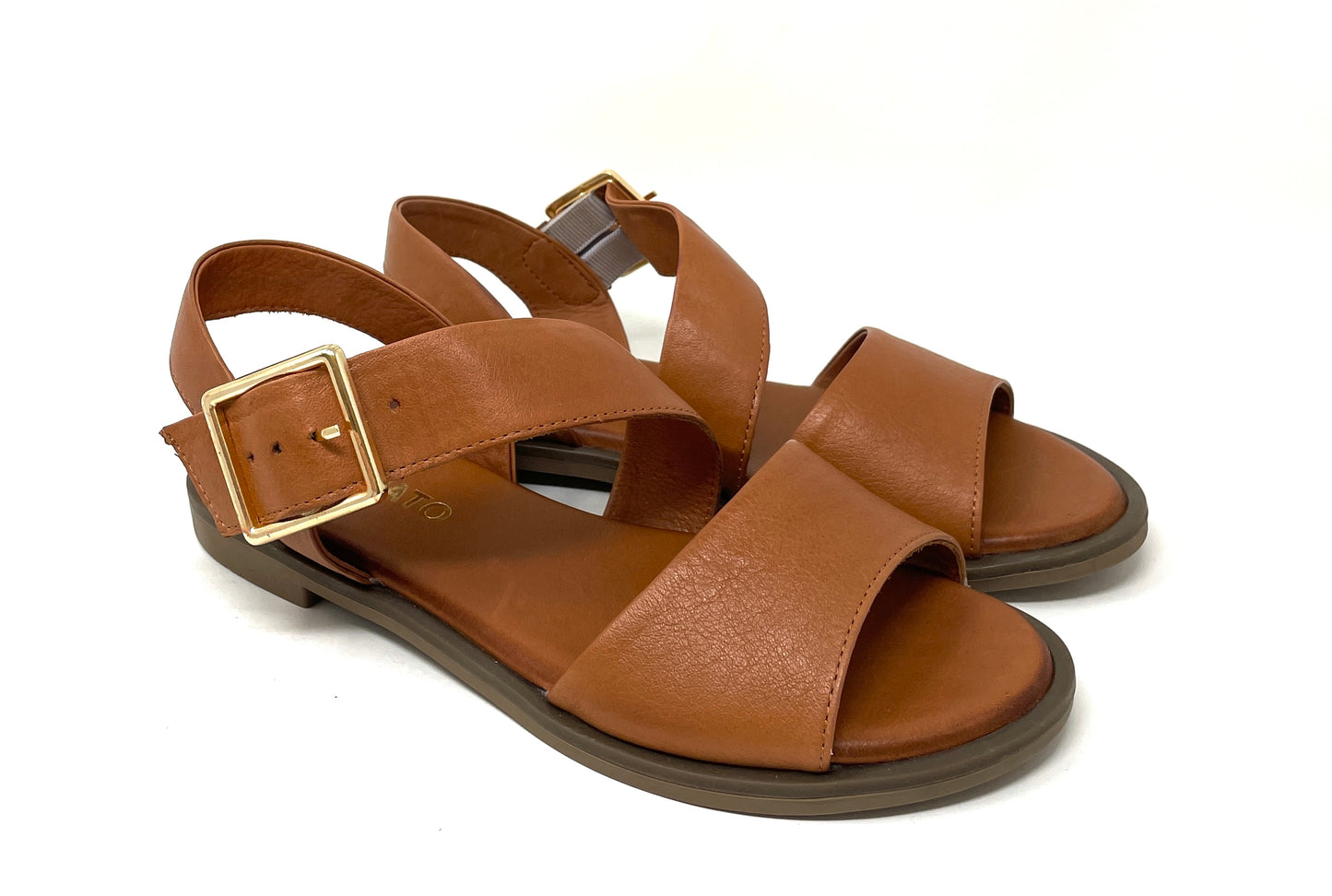 SANDALI BASSI VOLPATO DONNA MARRONE CHIARO - LIZ400 TAN
