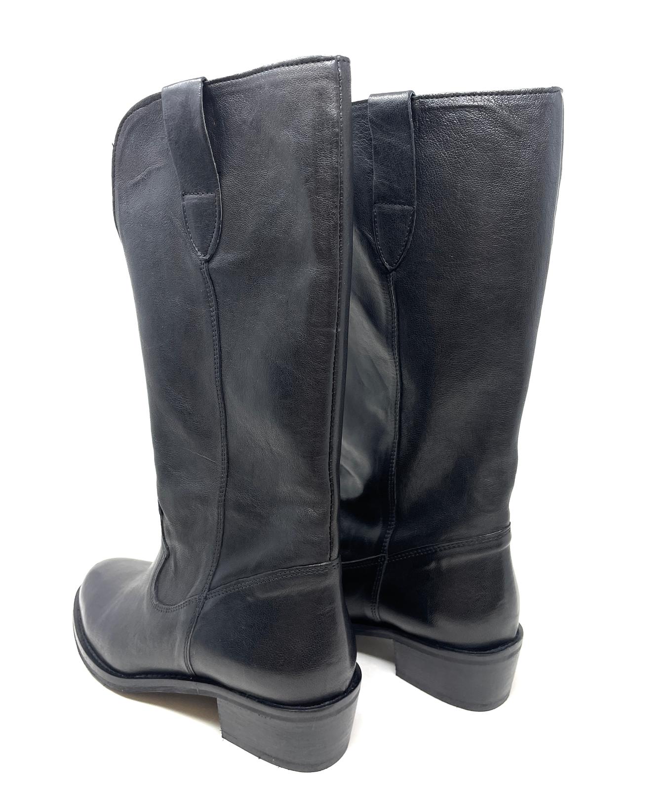 STIVALE VOLPATO DONNA NERO - MIRA NERO