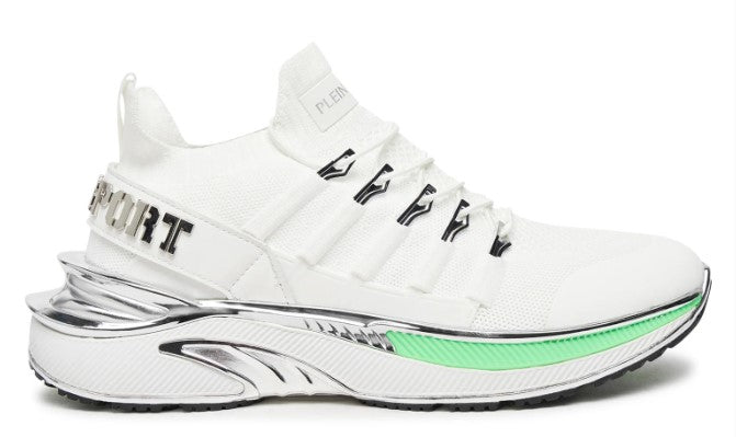 SNEAKERS PLEIN SPORT UOMO BIANCO - PADS0579 BI/GREEN