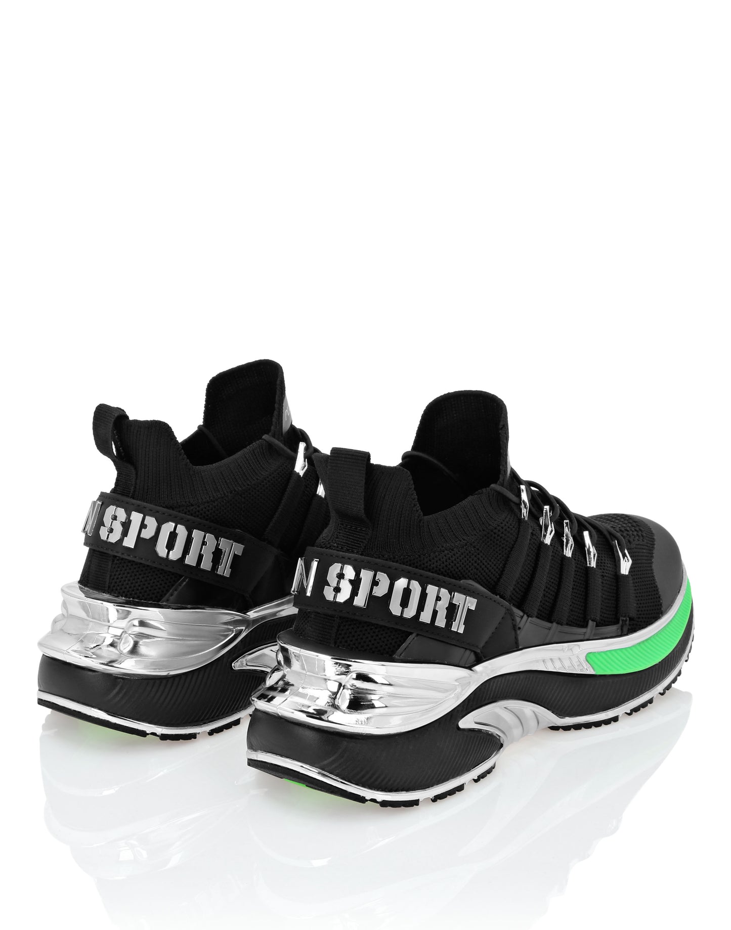 SNEAKERS PLEIN SPORT UOMO NERO - PADS0579 NE/GREEN