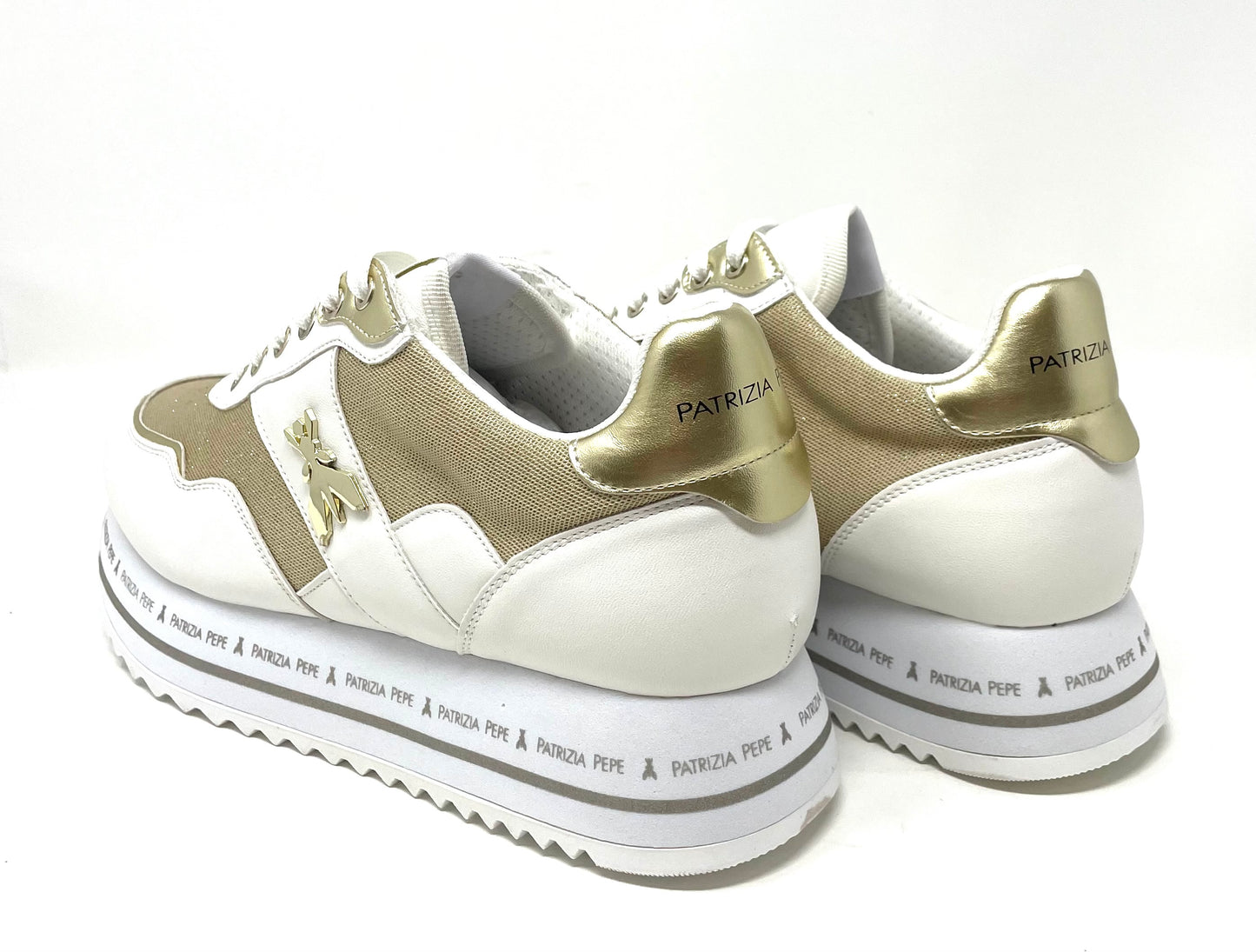 SNEAKERS PATRIZIA PEPE DONNA BIANCO - PJ218 BI/PL