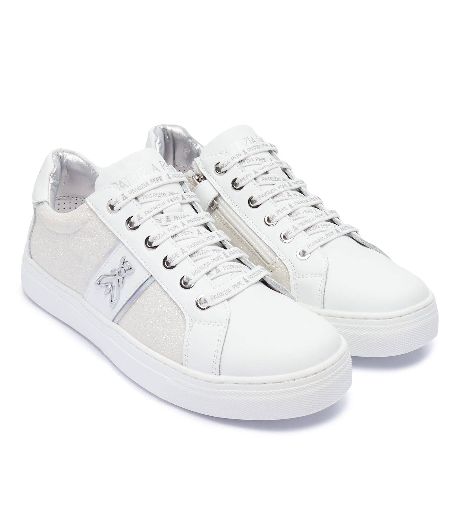 SNEAKERS PATRIZIA PEPE DONNA ARGENTO - PJ301 BI/ARG