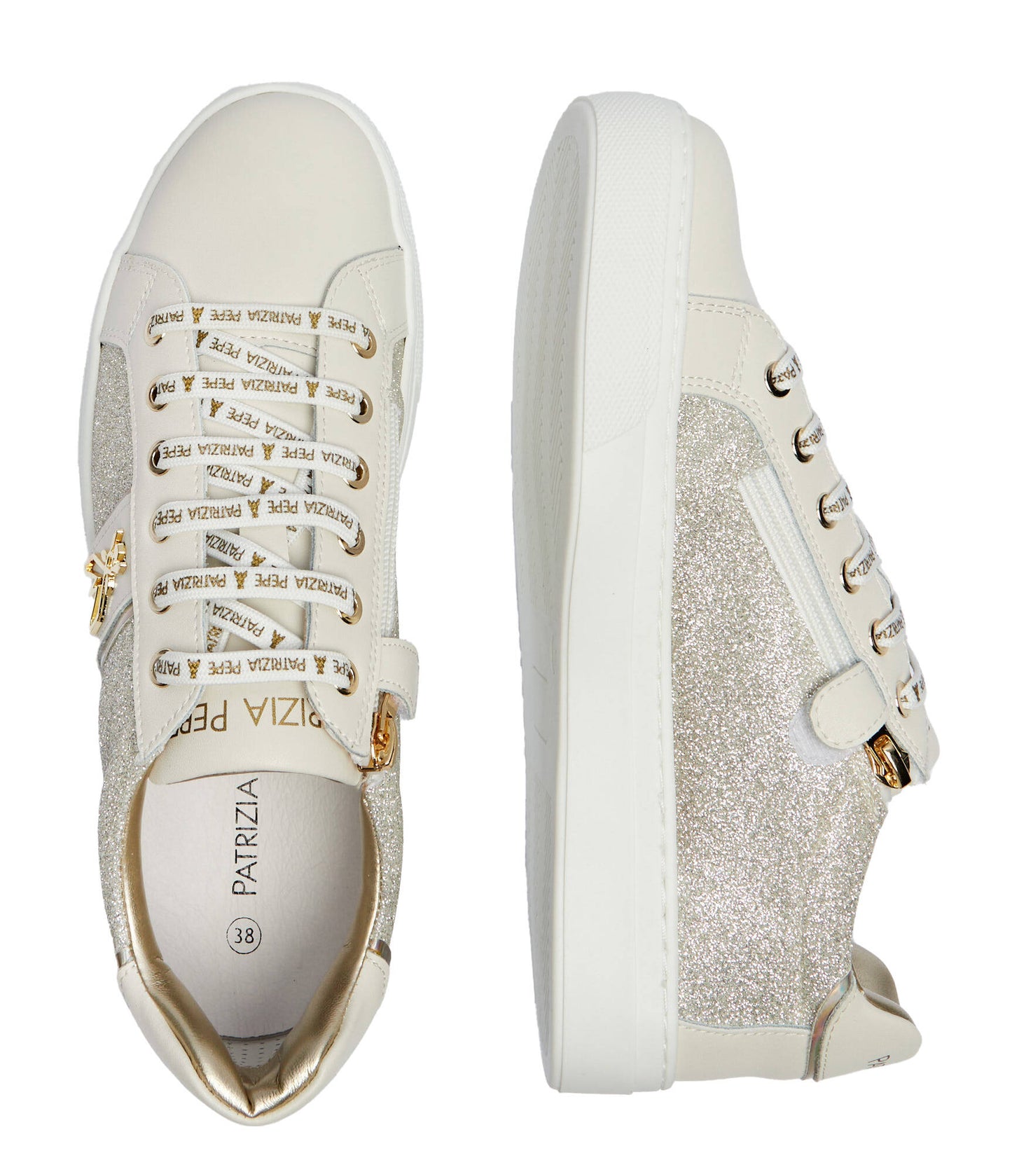 SNEAKERS PATRIZIA PEPE DONNA BIANCO - PJ301 BI/PL