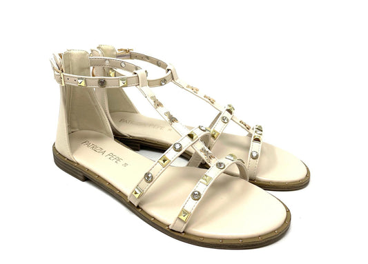 SANDALI BASSI PATRIZIA PEPE DONNA BIANCO - PJ343 WHITE