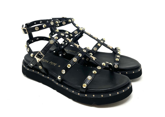 SANDALI BASSI PATRIZIA PEPE DONNA NERO - PJ347 NERO