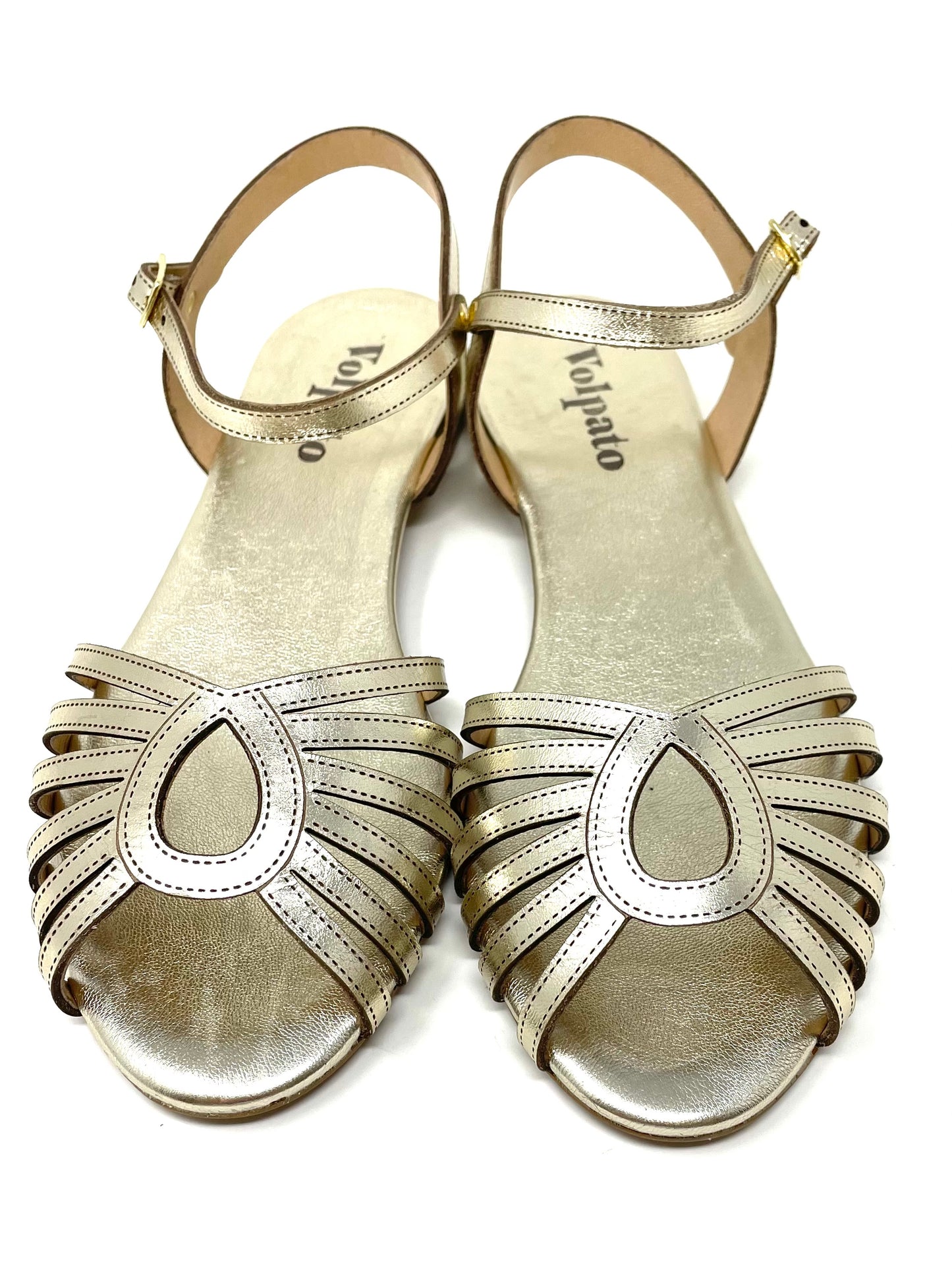SANDALI BASSI VOLPATO DONNA PLATINO - PONZA PLAT