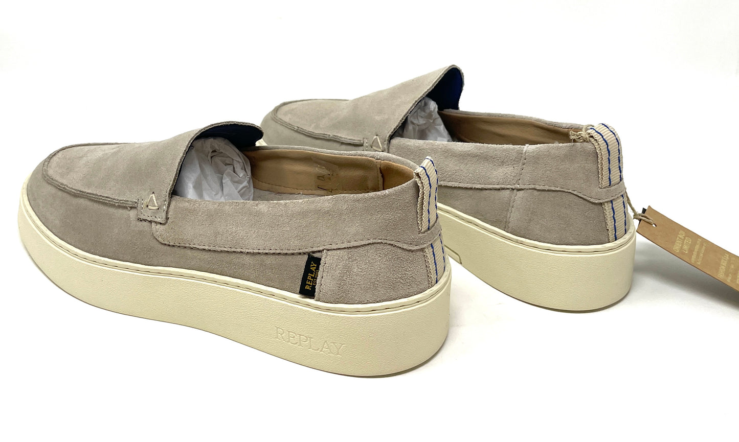 MOCASSINO REPLAY UOMO BEIGE - RZ6H0001LGH