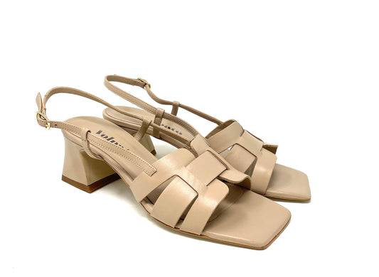 SANDALI CON TACCO VOLPATO DONNA BEIGE - ST046 CAPP