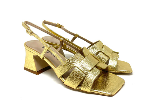 SANDALI CON TACCO VOLPATO DONNA PLATINO - ST046 PLAT